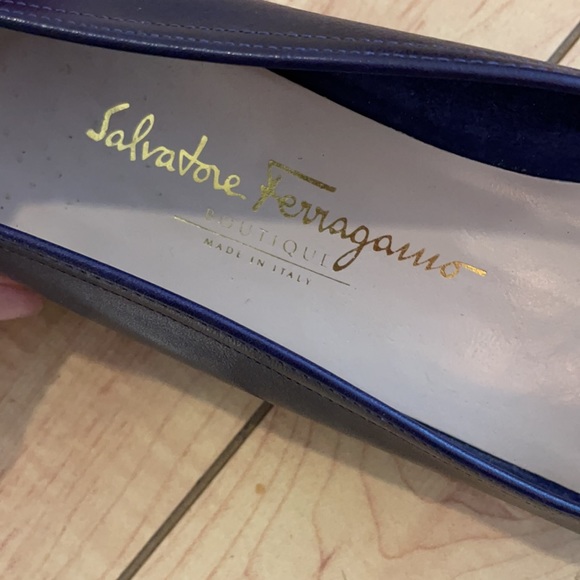 Salvatore Ferragamo Flats Eggplant Color Size 9.5 - Picture 3 of 11